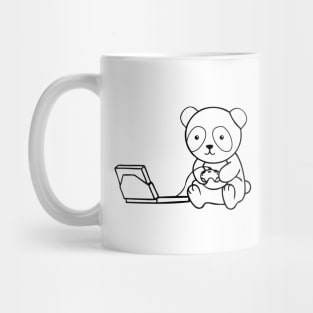 Gaming Panda Contour Mug